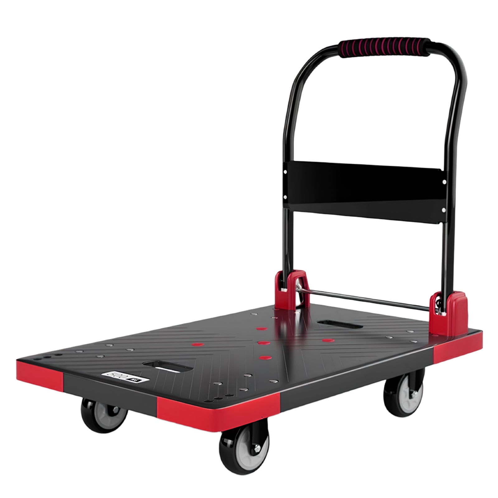 Folding Platform Truck Cart 200LBS/1000LBS – Heavy Duty Push Dolly with Swivel Wheels, Foldable Handle