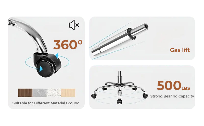 Big & Tall Executive Leather Office Chair – 400lbs Ergonomic High Back Desk Chair with Lumbar Support, Adjustable Tilt, Footrest & Padded Armrests