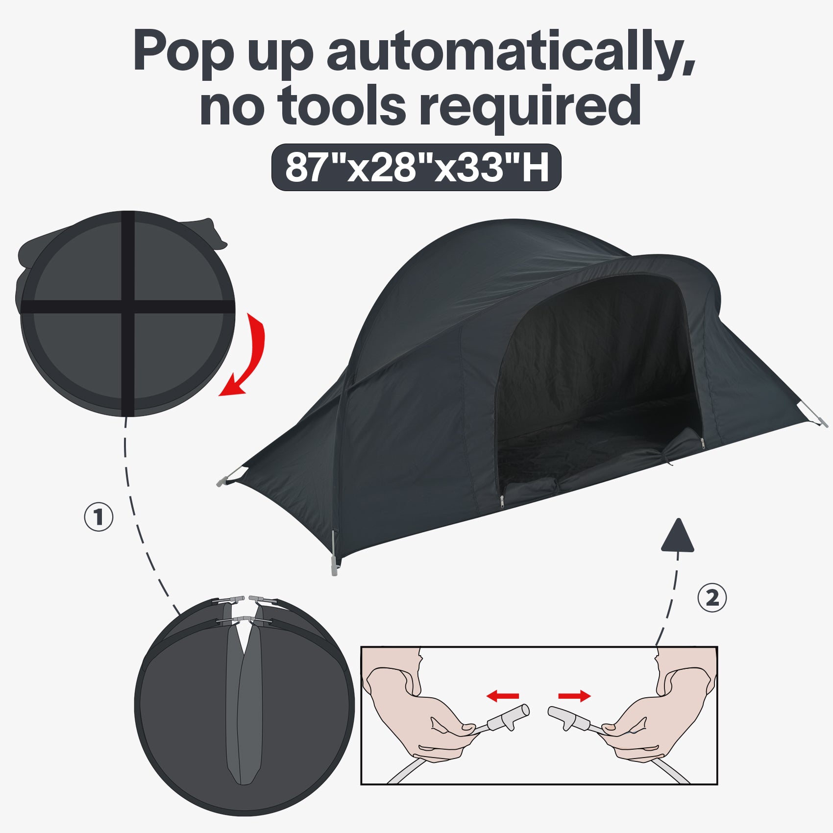 Bed Tents Canopy Bed–Privacy Dream Tent for Cozy Indoor Sleeping, Office Bed Tent Light-Reducing,and Breathable,One Person Lay Down