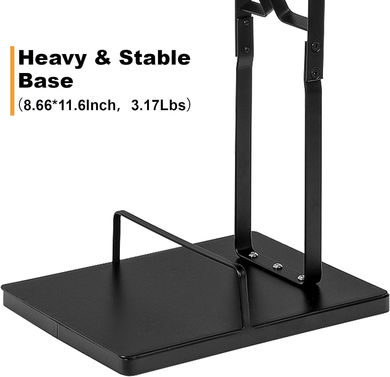 Cordless Vacuum Stand with Clamp & Accessory Hooks – Heavy Metal Base (V6–V15 Compatible)