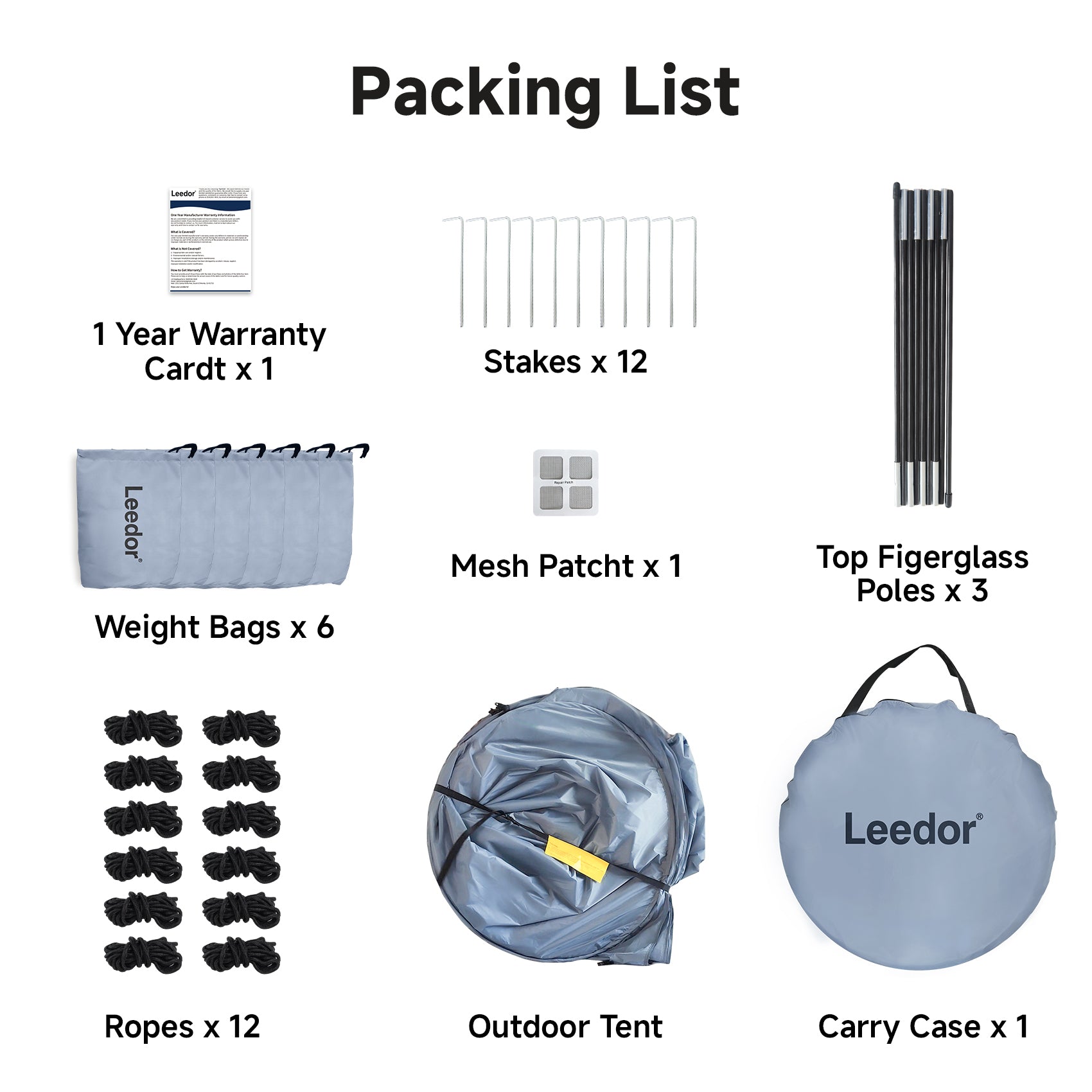 LEEDOR Screen House Room Mesh Net Tent Canopy Shelter Gazebo, Easy Setup & Waterproof & Sunshade, Suitable for Camping Trip, Backyard, Beach, Picnic, 10ft x 10ft