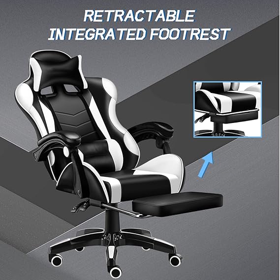 Stylish Adjustable Gaming Chair – Ergonomic High-Back Office Seat with Lumbar Support