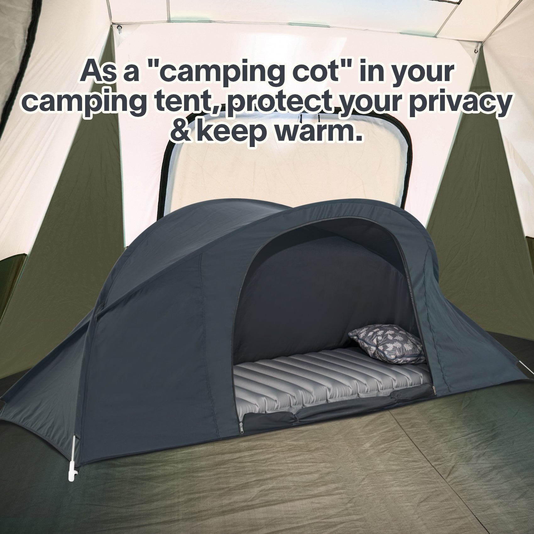 Bed Tents Canopy Bed–Privacy Dream Tent for Cozy Indoor Sleeping, Office Bed Tent Light-Reducing,and Breathable,One Person Lay Down