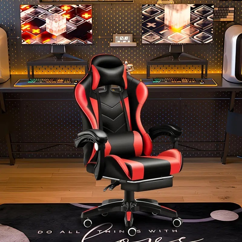 Stylish Adjustable Gaming Chair – Ergonomic High-Back Office Seat with Lumbar Support