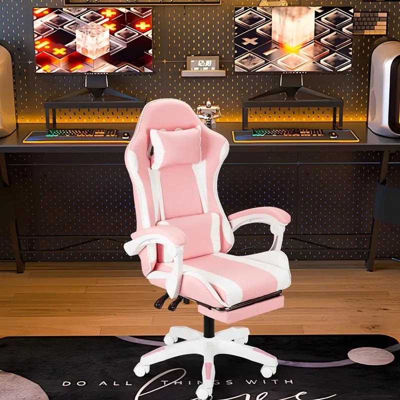 Stylish Adjustable Gaming Chair – Ergonomic High-Back Office Seat with Lumbar Support