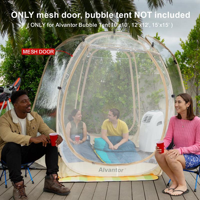 Alvantor Mesh Door Screen Door Accessories for Bubble Tent Canopy Gazebo Keep Bugs Out for Air Ventilation - Alvantor